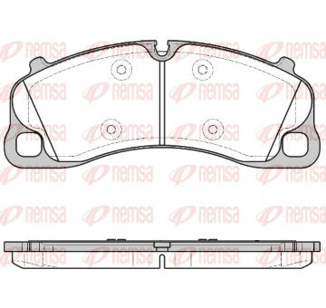 Sada brzdových destiček, kotoučová brzda REMSA 1597.00