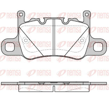 Sada brzdových destiček, kotoučová brzda REMSA 1598.00