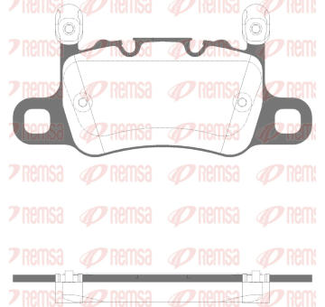 Sada brzdových destiček, kotoučová brzda REMSA 1598.30