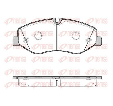 Sada brzdových destiček, kotoučová brzda REMSA 1623.00