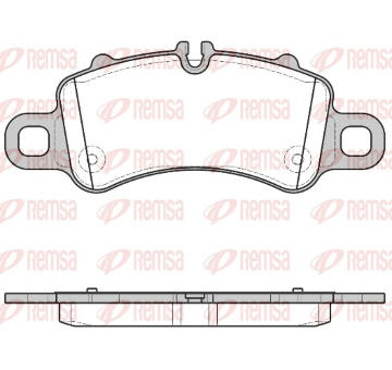 Sada brzdových destiček, kotoučová brzda REMSA 1713.00