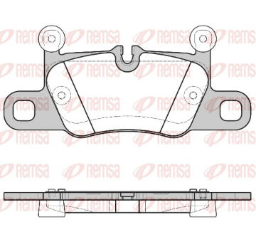 Sada brzdových destiček, kotoučová brzda REMSA 1714.00