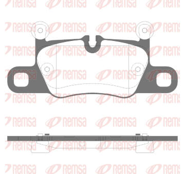 Sada brzdových destiček, kotoučová brzda REMSA 1714.30