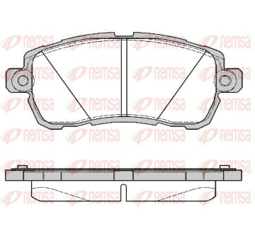 Sada brzdových destiček, kotoučová brzda REMSA 1728.00