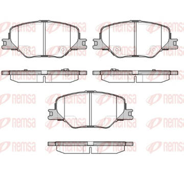 Sada brzdových destiček, kotoučová brzda REMSA 1795.02