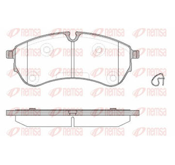 Sada brzdových destiček, kotoučová brzda REMSA 1830.00