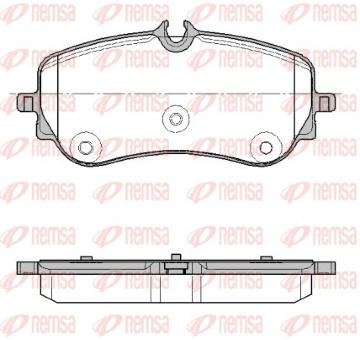 Sada brzdových destiček, kotoučová brzda REMSA 1848.00