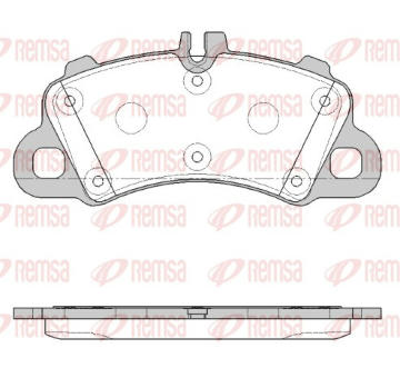 Sada brzdových destiček, kotoučová brzda REMSA 1862.00