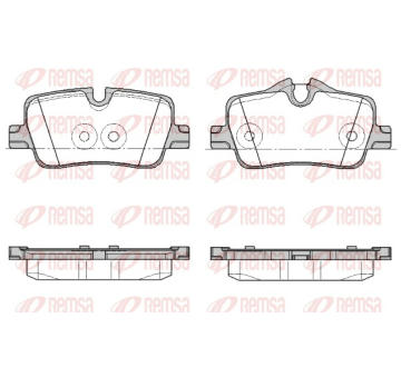 Sada brzdových destiček, kotoučová brzda REMSA 1873.00
