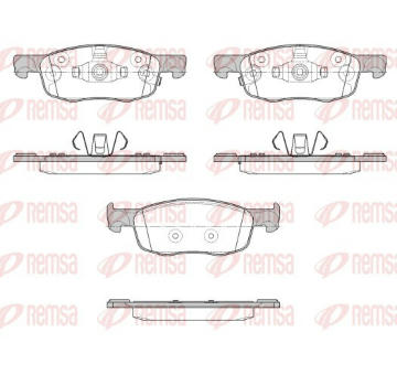 Sada brzdových destiček, kotoučová brzda REMSA 1939.02