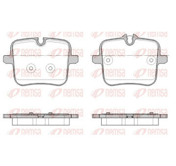 Sada brzdových destiček, kotoučová brzda REMSA 1954.00
