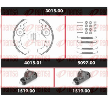 Souprava brzd, bubnová brzda REMSA 3015.00