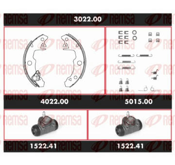 Souprava brzd, bubnová brzda REMSA SPK 3022.00