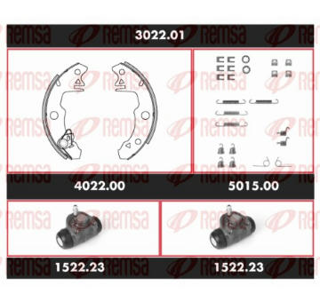 Souprava brzd, bubnova brzda REMSA SPK 3022.01