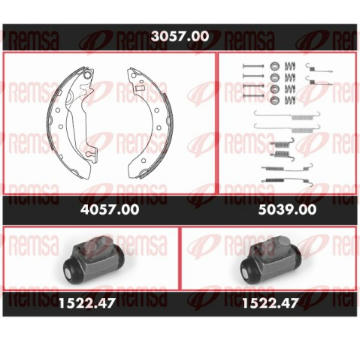 Souprava brzd, bubnova brzda REMSA 3057.00