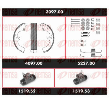 Souprava brzd, bubnová brzda REMSA 3097.00