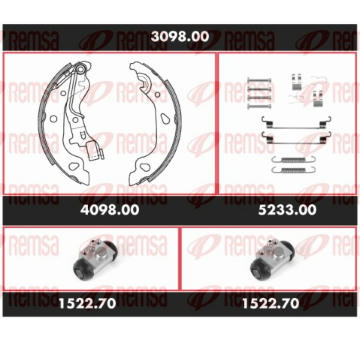 Souprava brzd, bubnova brzda REMSA 3098.00