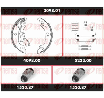 Souprava brzd, bubnová brzda REMSA SPK 3098.01