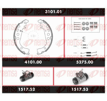 Souprava brzd, bubnova brzda REMSA 3101.01