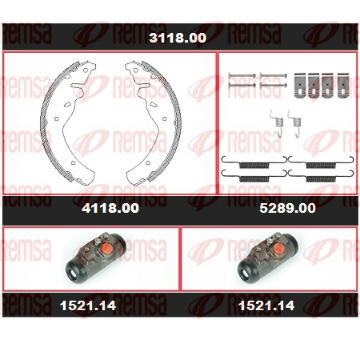 Souprava brzd, bubnova brzda REMSA 3118.00