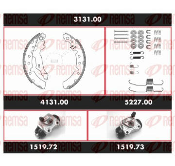 Souprava brzd, bubnova brzda REMSA 3131.00