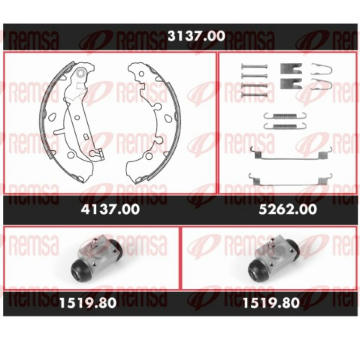 Souprava brzd, bubnova brzda REMSA 3137.00