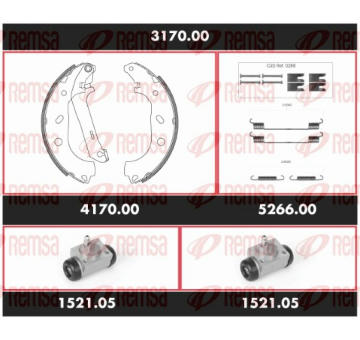 Souprava brzd, bubnova brzda REMSA SPK 3170.00