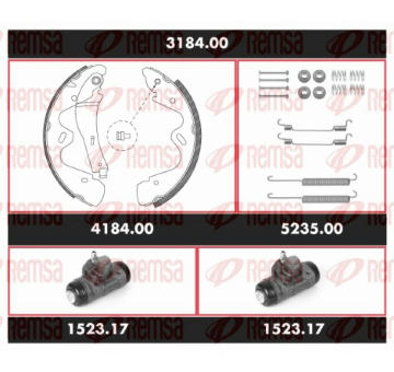 Souprava brzd, bubnova brzda REMSA 3184.00