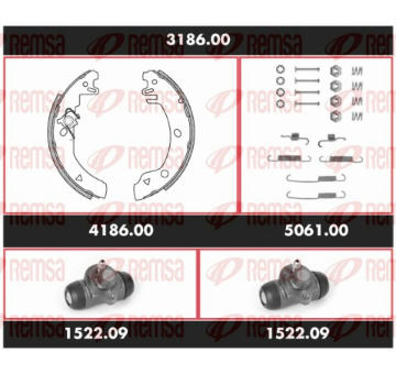 Souprava brzd, bubnova brzda REMSA 3186.00