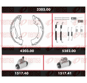 Souprava brzd, bubnova brzda REMSA 3203.00