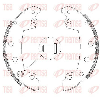 Brzdové pakny REMSA 4017.01