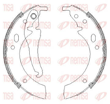 Brzdové pakny REMSA 4018.00