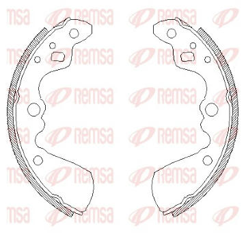 Sada brzdových čelistí REMSA 4019.00