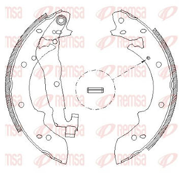Brzdové pakny REMSA 4027.00