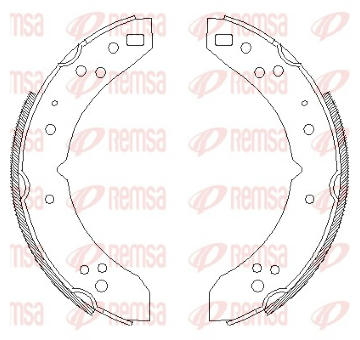 Sada brzdových čelistí REMSA 4030.00