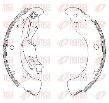 Brzdové pakny REMSA 4041.01