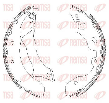 Sada brzdových čelistí REMSA 4042.00