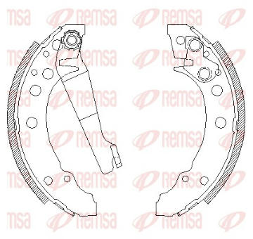 Brzdové pakny REMSA 4045.00