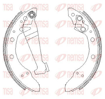Sada brzdových čelistí REMSA 4046.00