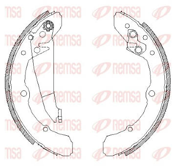 Sada brzdových čelistí REMSA 4048.00