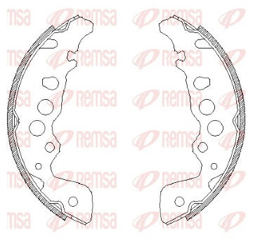 Sada brzdových čelistí REMSA 4049.00