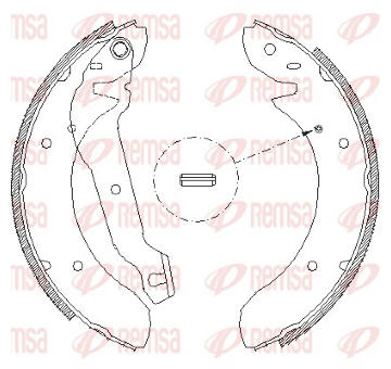 Sada brzdových čelistí REMSA 4055.00