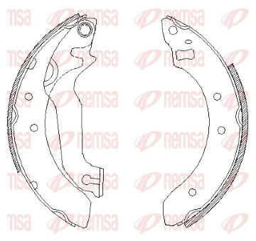 Brzdové pakny REMSA 4057.00