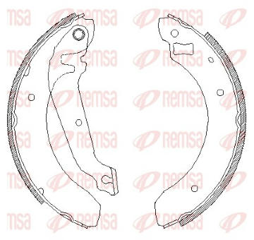 Sada brzdových čelistí REMSA 4062.00