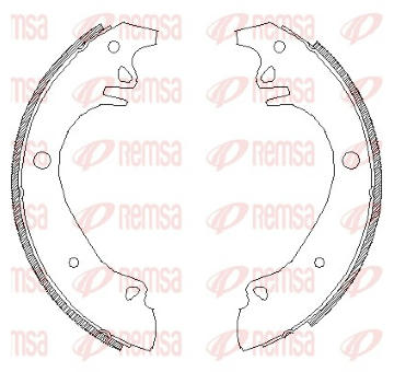 Sada brzdových čelistí REMSA 4070.01