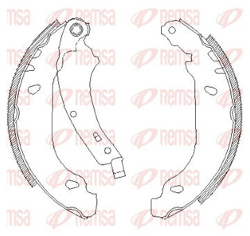 Brzdové pakny REMSA 4074.00