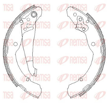 Brzdové pakny REMSA 4082.00