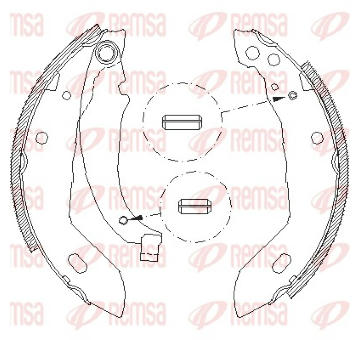 Sada brzdových čelistí REMSA 4083.00