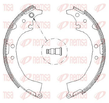 Brzdové pakny REMSA 4085.00