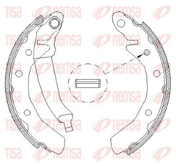 Sada brzdových čelistí REMSA 4086.00